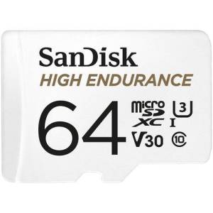 SanDisk High Endurance MicroSD 64GB C10 SDXC 100MB/s +Ad.SD