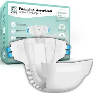1 Conf. da 22 pz XL Pannoloni Assorbenti ActiveLife Adulto RMOVE