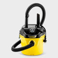 Karcher Aspirapolvere Bidone Liquidi+Solidi 12Lt 1000w C/Ruote