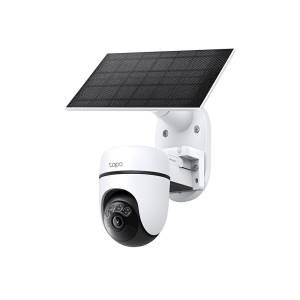 TP Link Smart Camera Outdoor + P. Solare TC90KIT 2k WiFi 360 White