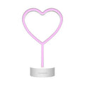 Muitomas Lampada Led Neon Cuore Type-C Rosa