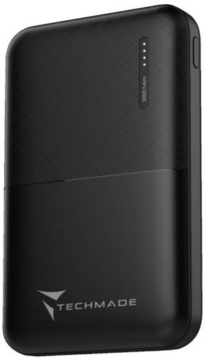 Techmade Powerbank 5000mAh Black