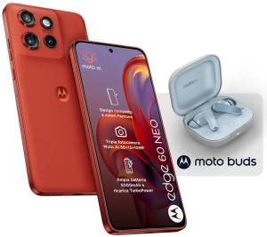 Motorola Edge 60 Neo 8+256GB 6.36" 5G Pant.Poinciana + Moto Buds ITA